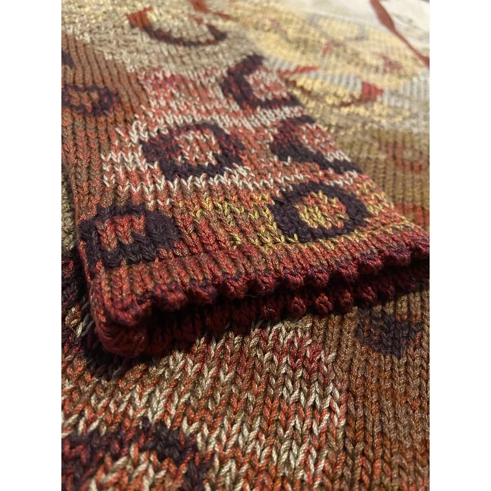 Peruvian Connection Sweater Multicolor Alpaca Cardigan XL - Picture 4 of 11